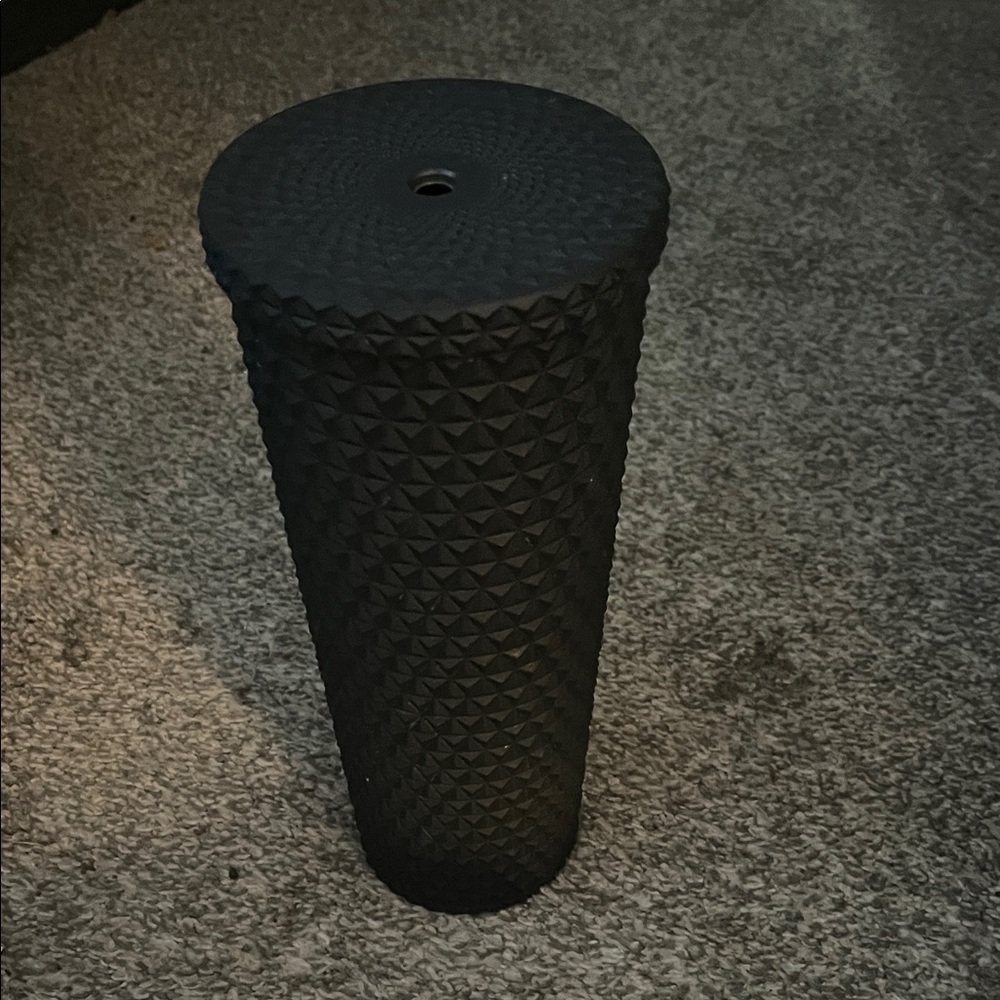 Textured Black cup with no straw